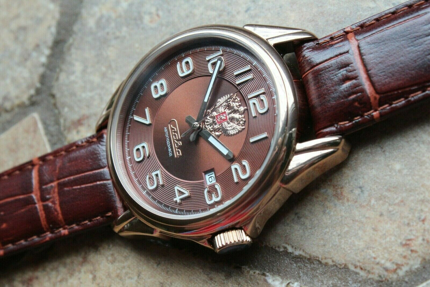 Slava Tradition Mechanical Automatic Russian Classic Wrist Watch 1613841
