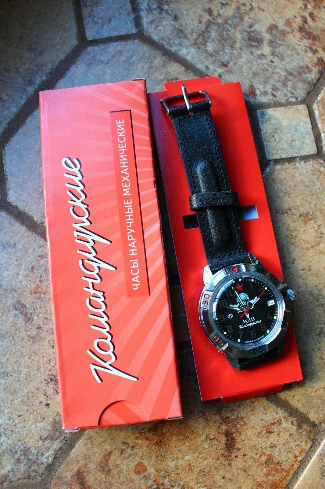 Vostok Komandirsky Military Wrist Watch # 431288 NEW