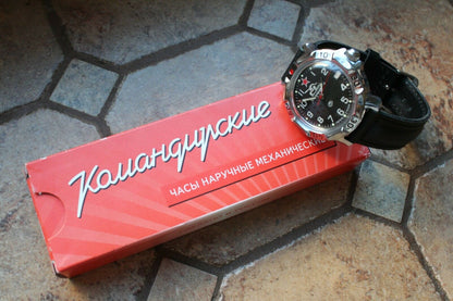 Vostok Komandirskie Mechanical Military Russian wrist watch Tank 811306