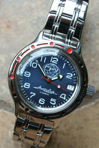 Russian Mechanical Automatic Wrist Watch VOSTOK AMPHIBIAN DIVE GRU 420866