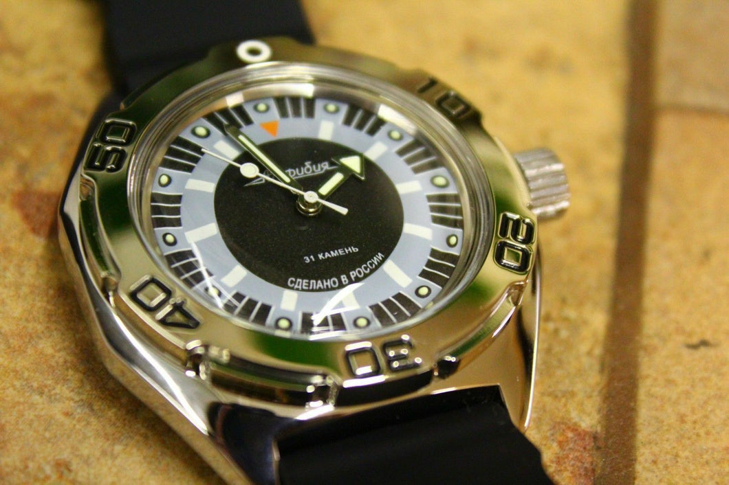 Russian Mechanical Automatic Wrist Watch VOSTOK AMPHIBIAN DIVER 670927