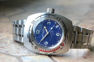 Russian Mechanical Automatic Wrist Watch VOSTOK AMPHIBIAN DIVER 090346