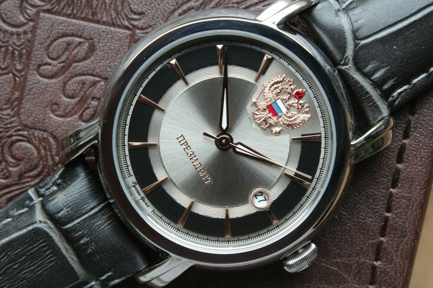 Russian President 5700311 Mechanical Automatic Men's Wrist Watch Poljot