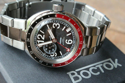 Vostok Amphibian Neptune Russian Mechanical Diver Auto men's wrist watch 960762
