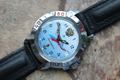 Vostok Komandirsky Military Wrist Watch # 431619 NEW