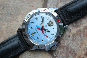 Vostok Komandirsky Military Wrist Watch # 431619 NEW