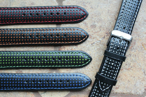 Genuine Leather Military Watch Strap Bright Night B1