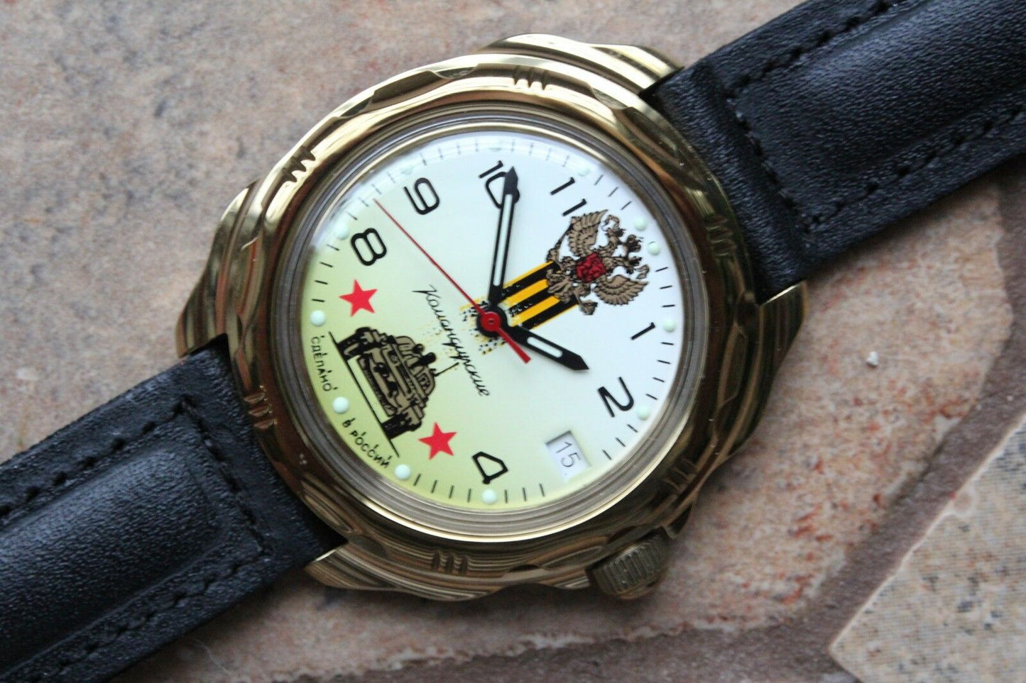 Vostok Komandirsky Mechanical Manual Winding Wrist Watch 219943