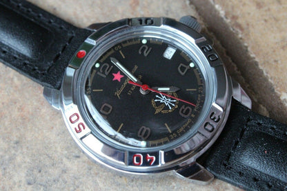 Vostok Komandirsky Military Wrist Watch # 431296 NEW