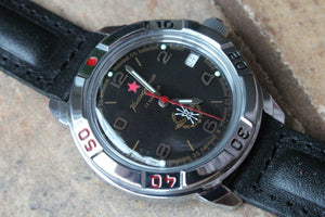 Vostok Komandirsky Military Wrist Watch # 431296 NEW