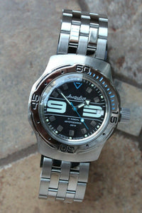 Russian Mechanical Automatic Wrist Watch VOSTOK AMPHIBIAN DIVER 160558