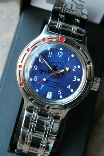 Russian Mechanical Automatic Wrist Watch VOSTOK AMPHIBIAN DIVER 420379