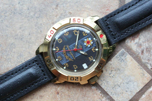 Vostok Komandirsky Military Wrist Watch # 439471 NEW