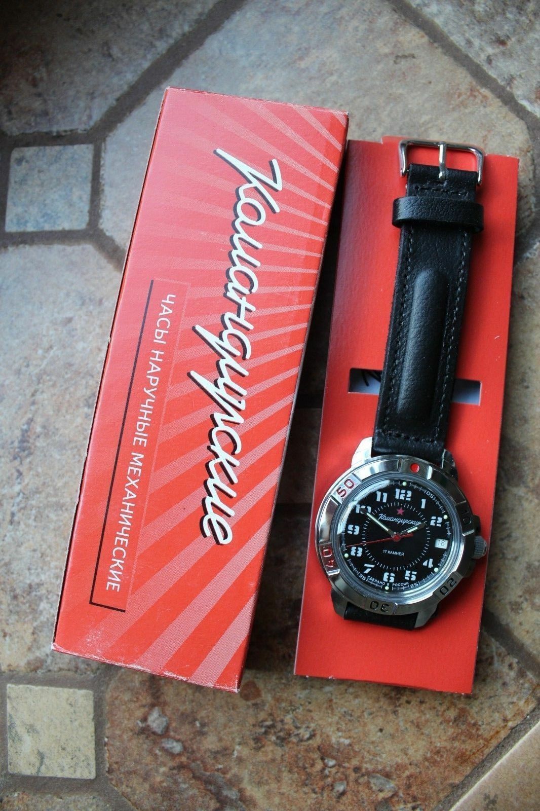 Vostok Komandirsky Russian Military Wrist Watch # 431186 NEW