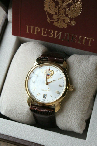 Russian President 4076682 Quartz Men's Wrist Watch Poljot
