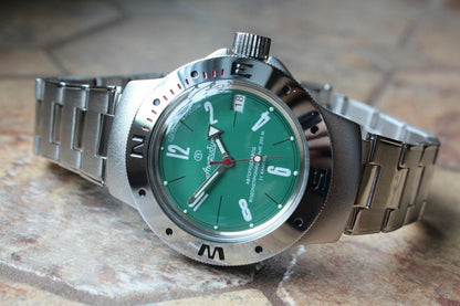 Vostok Amphibian Auto Russian diver wrist watch 060282
