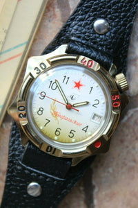 Vostok the General's Soviet Union Military Wrist Watch Rare + classic strap