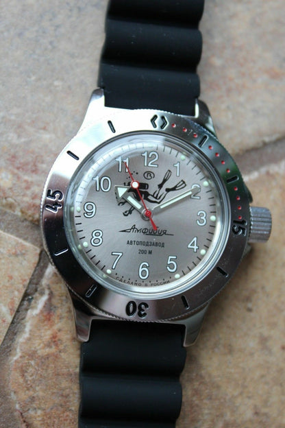 Russian Mechanical Automatic Wrist Watch VOSTOK AMPHIBIAN DIVER 120658