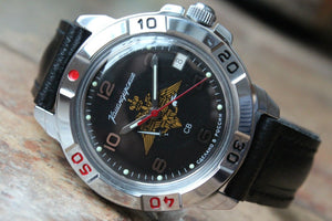 Vostok Komandirsky Military Wrist Watch # 431627 NEW
