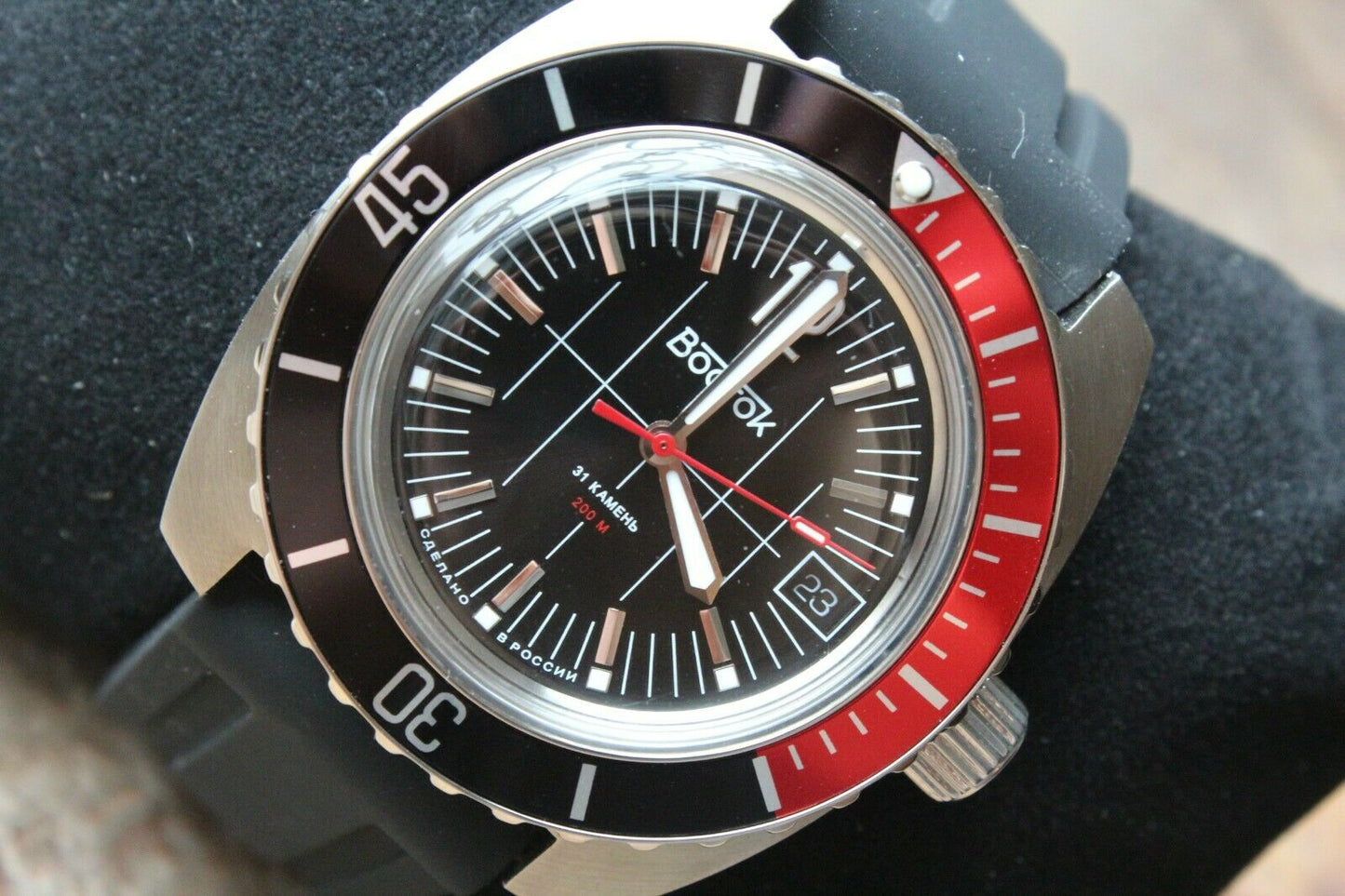 Vostok Amphibian Classic Russian Machanical Auto Diver Men's wrist watch 170864