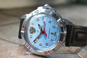 Vostok Komandirsky Military Wrist Watch # 431619 NEW