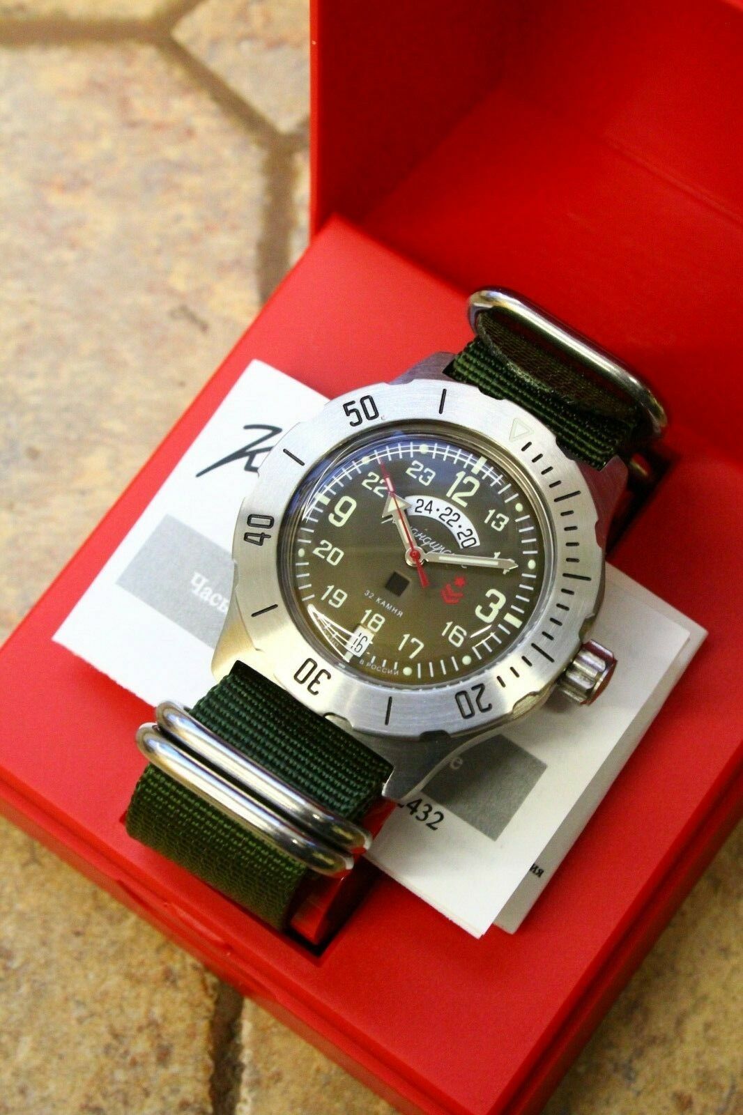 Vostok Komandirsky Mechanical Automatic Wrist Watch K-35 350754