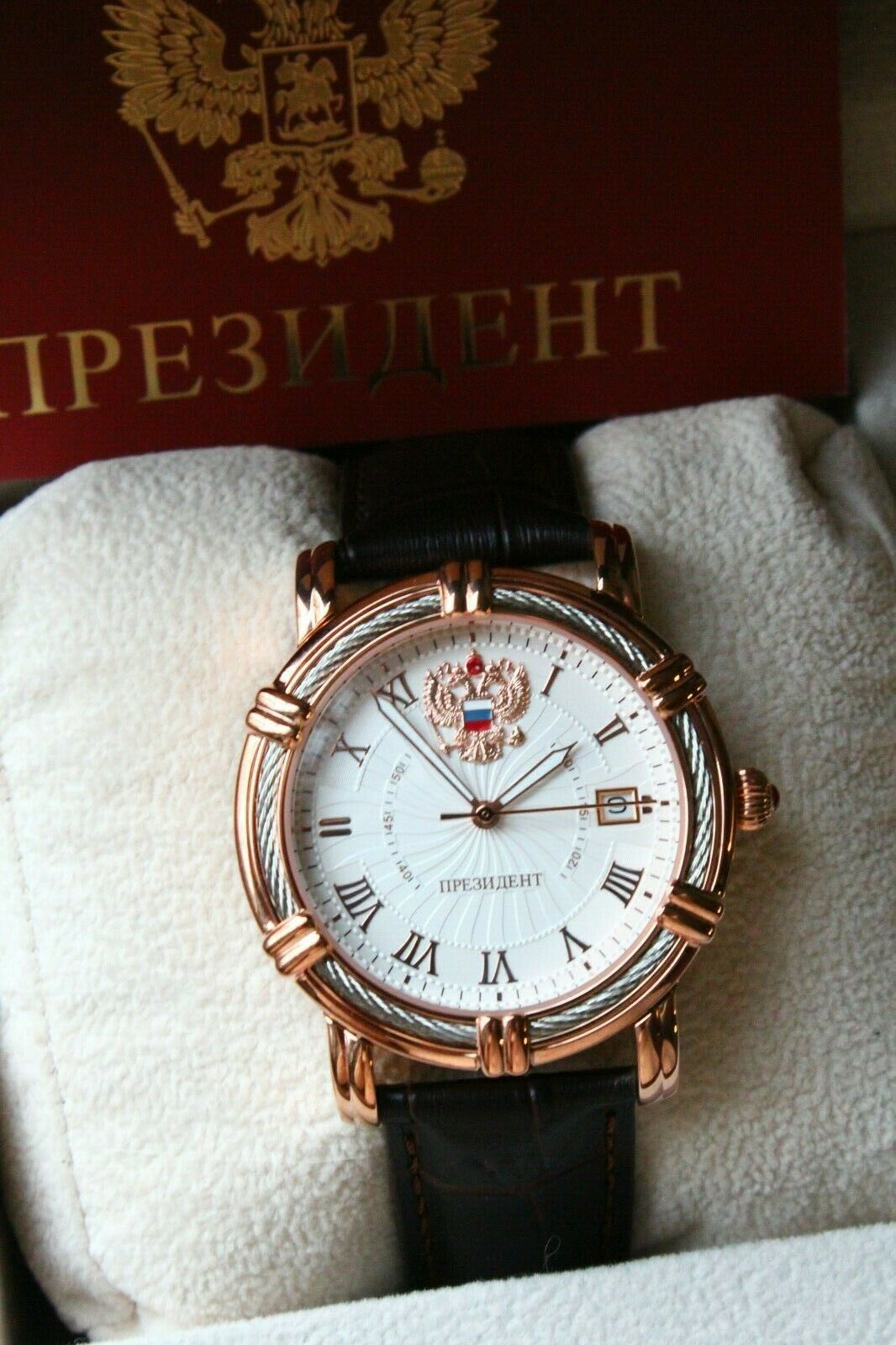 Russian President 4459471 Mechanical Automatic Men's Wrist Watch Poljot