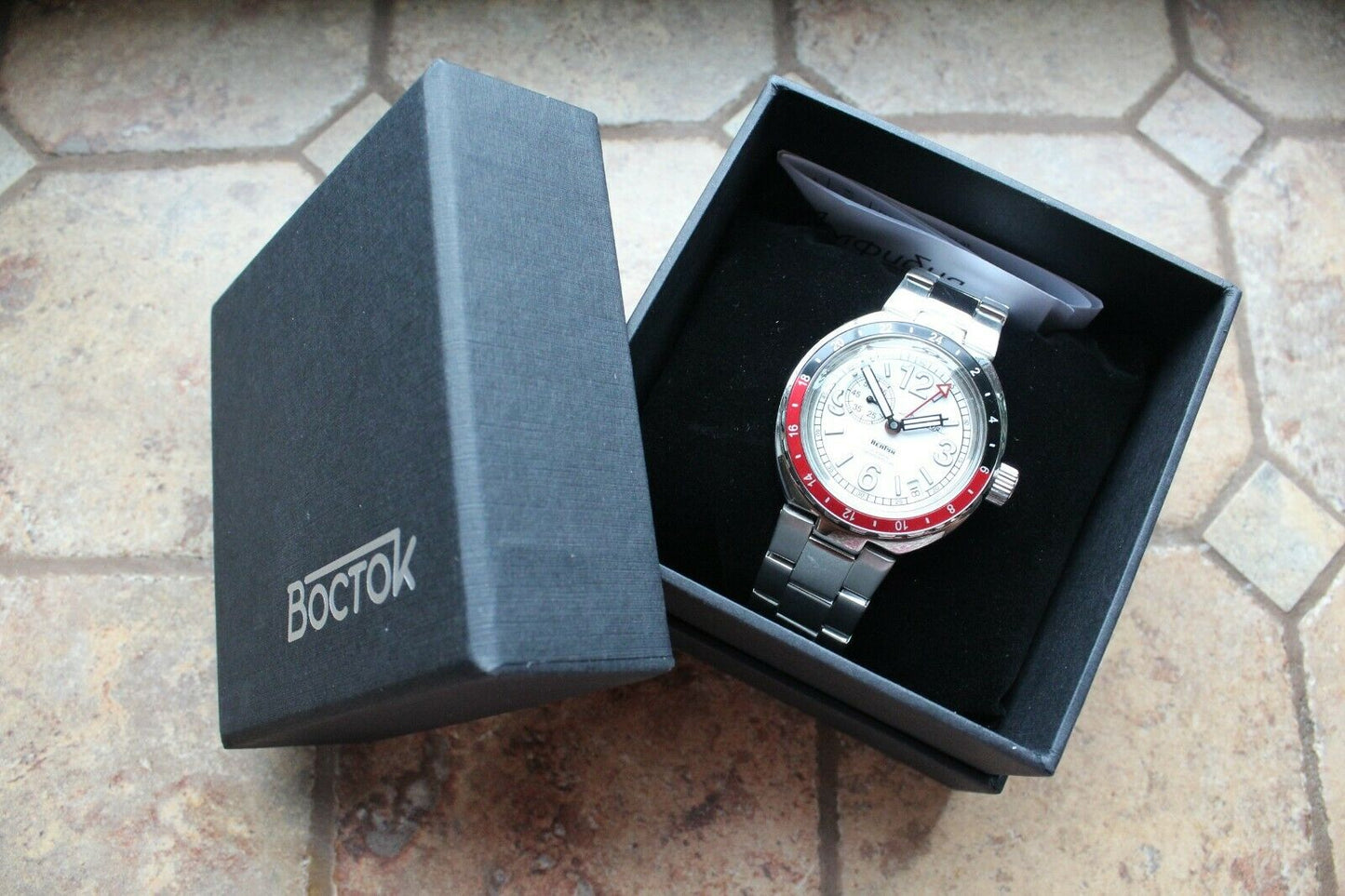 Vostok Amphibian Neptune Russian Mechanical Diver Auto men's wrist watch 960761