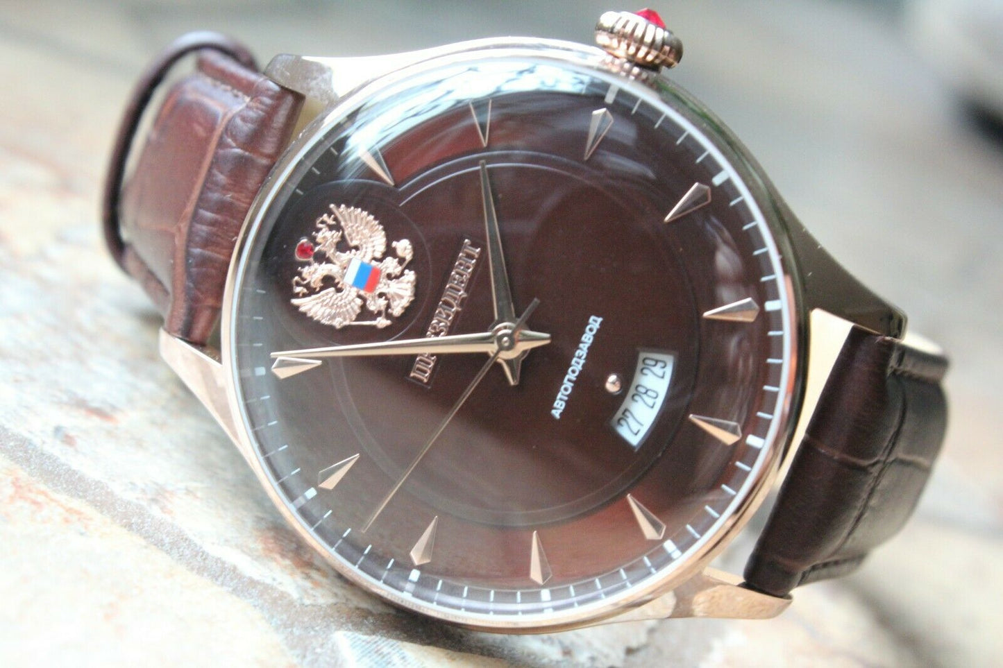 Russian President 6459047 Mechanical Automatic Men's Wrist Watch Poljot