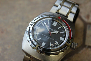Vostok Amphibian 1967 Russian wrist watch Matte/Gloss 090916