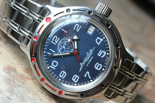 Russian Mechanical Automatic Wrist Watch VOSTOK AMPHIBIAN DIVE GRU 420866