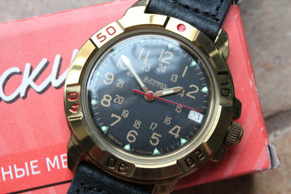Vostok Komandirsky Mechanical Manual Winding Wrist Watch 439782