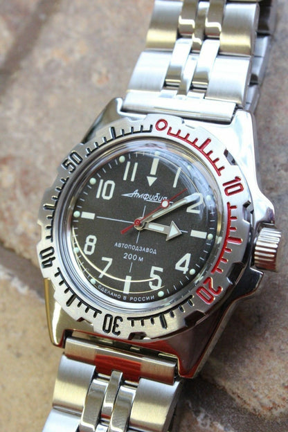 Russian Mechanical Automatic Wrist Watch VOSTOK AMPHIBIAN DIVER 110647