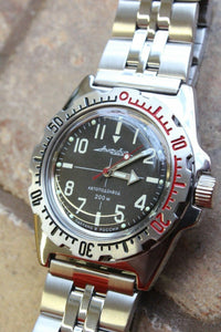 Russian Mechanical Automatic Wrist Watch VOSTOK AMPHIBIAN DIVER 110647