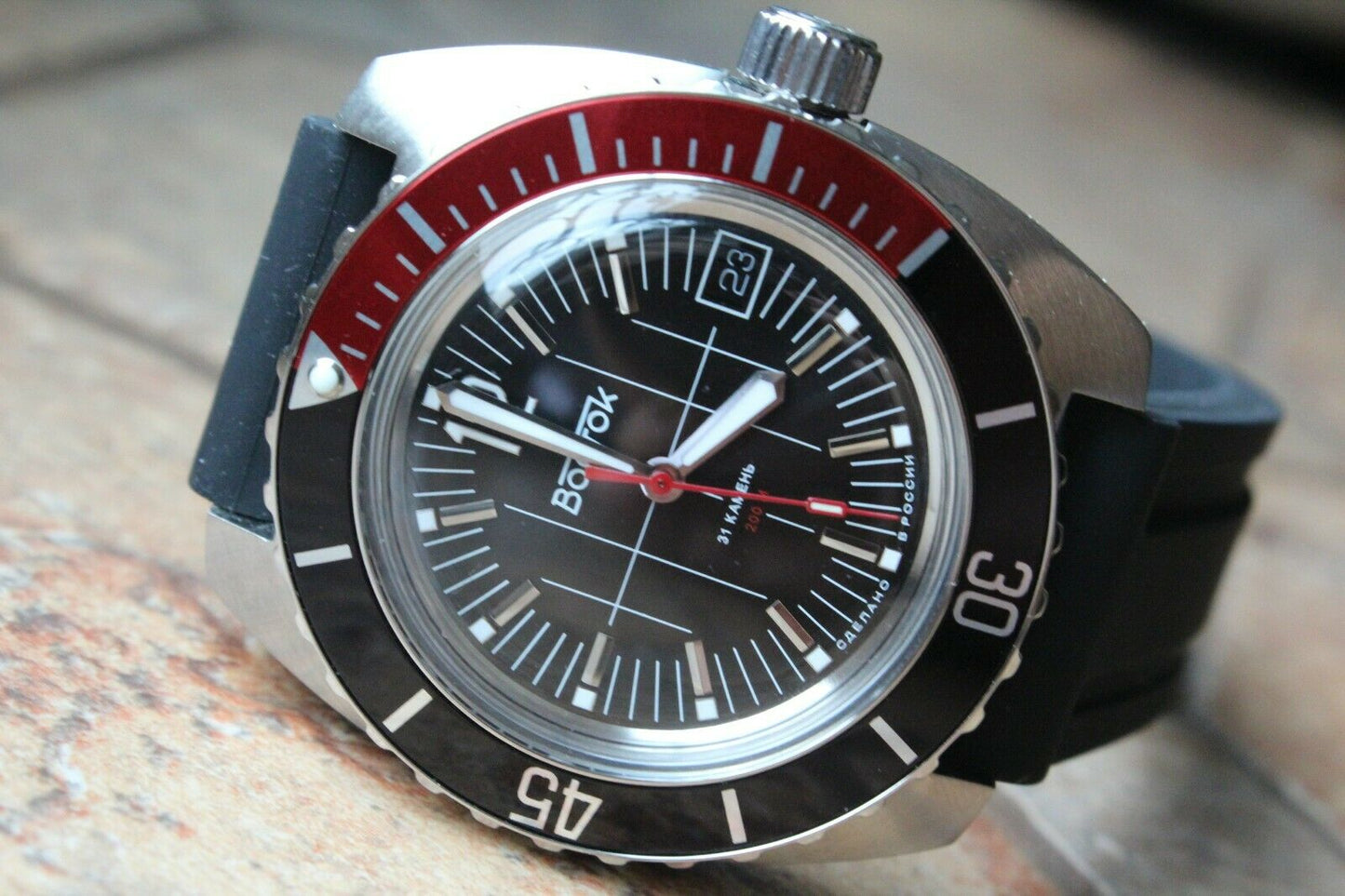 Vostok Amphibian Classic Russian Machanical Auto Diver Men's wrist watch 170864