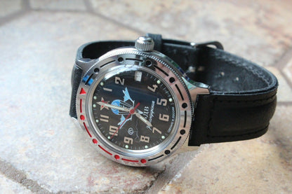 Vostok Komandirsky Auto Russian Military Wrist Watch # 921288 NEW