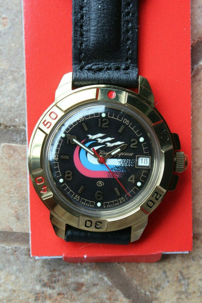 Vostok Komandirsky Military Wrist Watch # 439260 NEW
