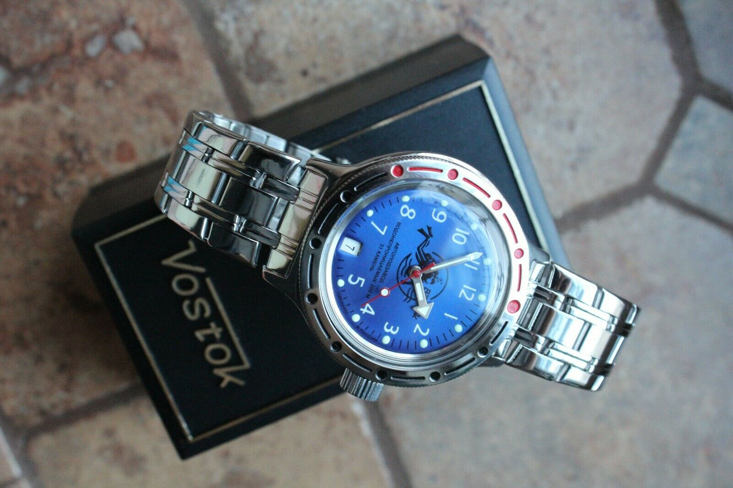 Russian Mechanical Automatic Wrist Watch VOSTOK AMPHIBIAN DIVER 420379
