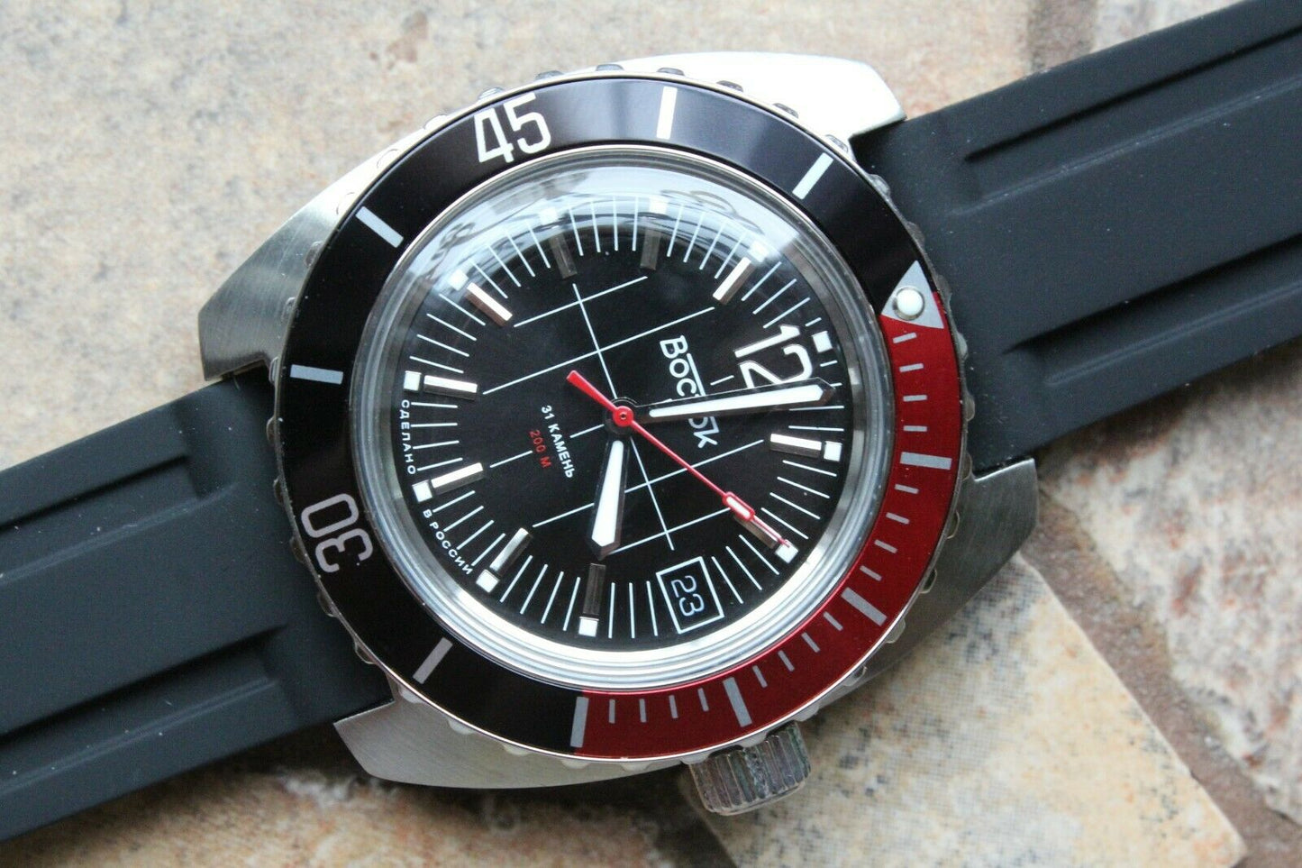 Vostok Amphibian Classic Russian Machanical Auto Diver Men's wrist watch 170864