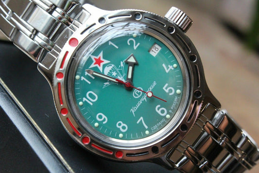 Vostok Amphibian Mechanical Automatic Wrist Watch Diver 420307