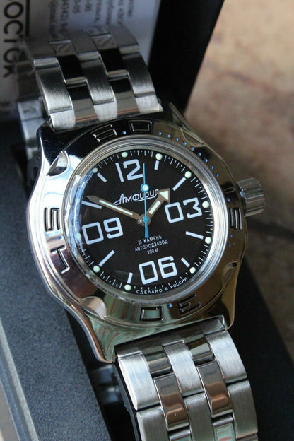 Russian Mechanical Automatic Wrist Watch VOSTOK AMPHIBIAN DIVER 100819