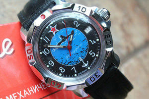 Vostok Komandirsky Russian Mechanical Military Wrist Watch Submarine 811163