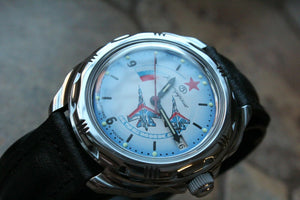 Vostok Russian 211066 Mechanical Komandirsky Military Wrist Watch Air Force