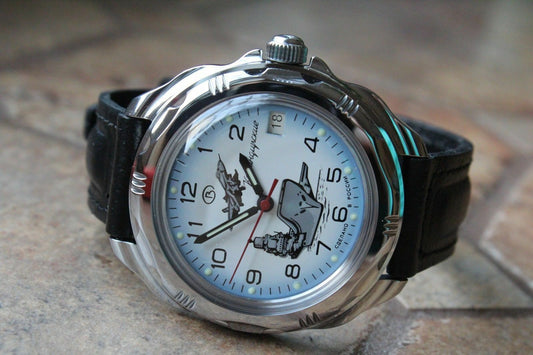 Vostok Komandirsky Russian Military Wrist Watch # 211982 NEW