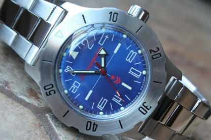 Russian Mechanical Automatic Wrist Watch VOSTOK Komandirsky K-35 350642