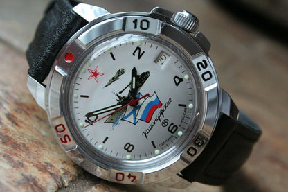 Vostok Komandirsky Military Wrist Watch # 431535 NEW