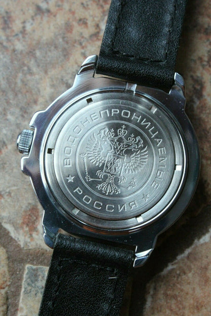 Vostok Komandirsky 431744 Russian Military Mechanical Wrist Watch Red Star