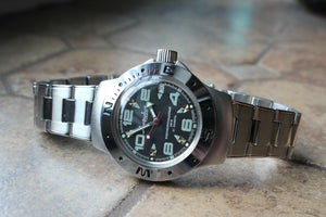 Vostok Amphibian Auto Russian diver wrist watch 060334