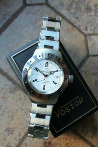 Vostok Amphibian Auto Mechanical diver wrist watch 060483