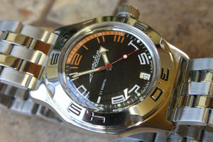 Russian Mechanical Automatic Wrist Watch VOSTOK AMPHIBIAN DIVER 100474